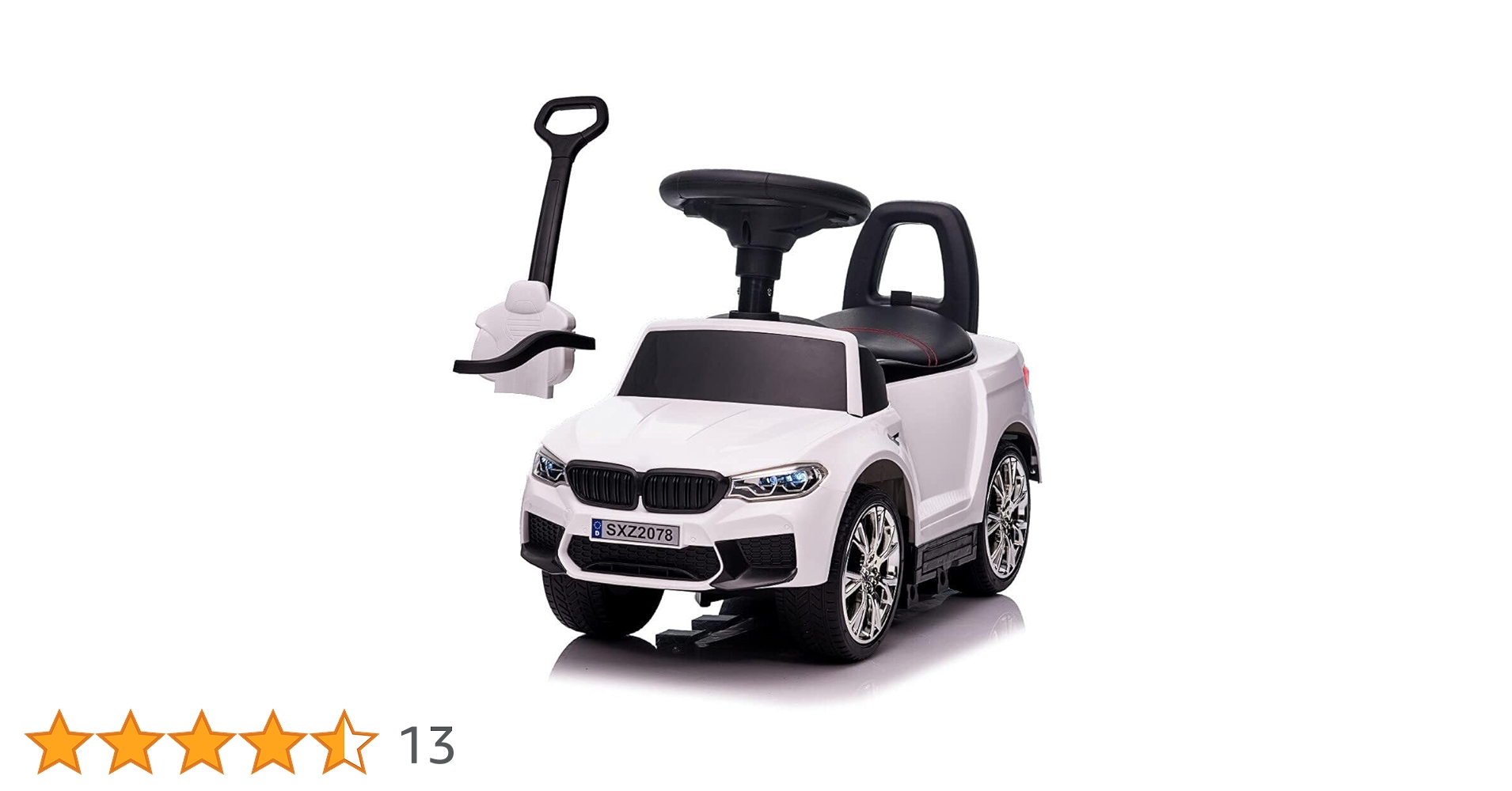 BMW キッズカー Amazon.co.jp: Bee8 M5 ホワイト 足蹴り 乗用玩具 3歳 2WAY仕様 音が