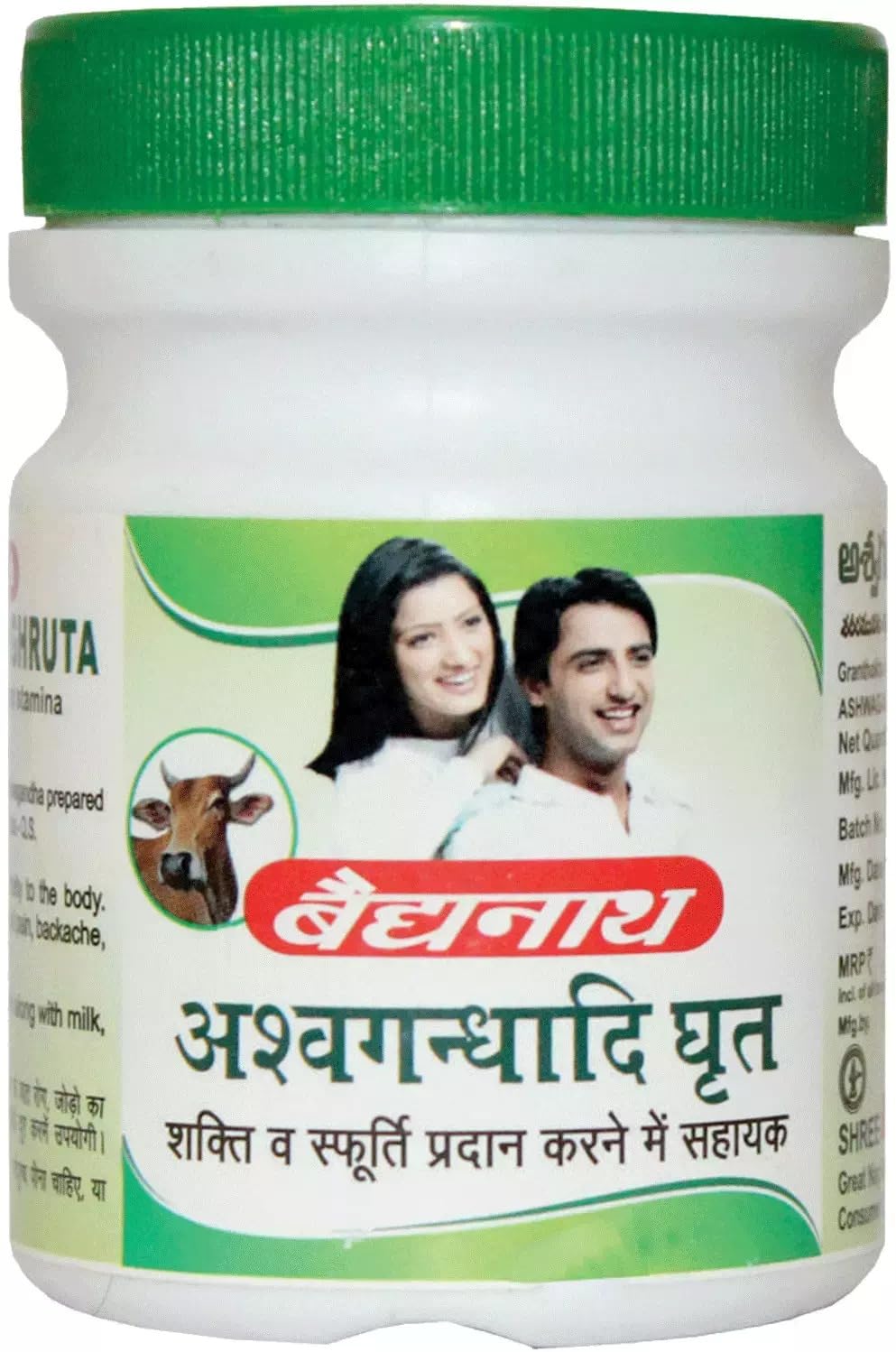 Baidyanath Asli Ayurved Ashwagandhadi Ghruta 100g - Immune Boost, Metabolism, Stress Reduction, Muscle Strength, Fertility, Cardiac Health-image-42