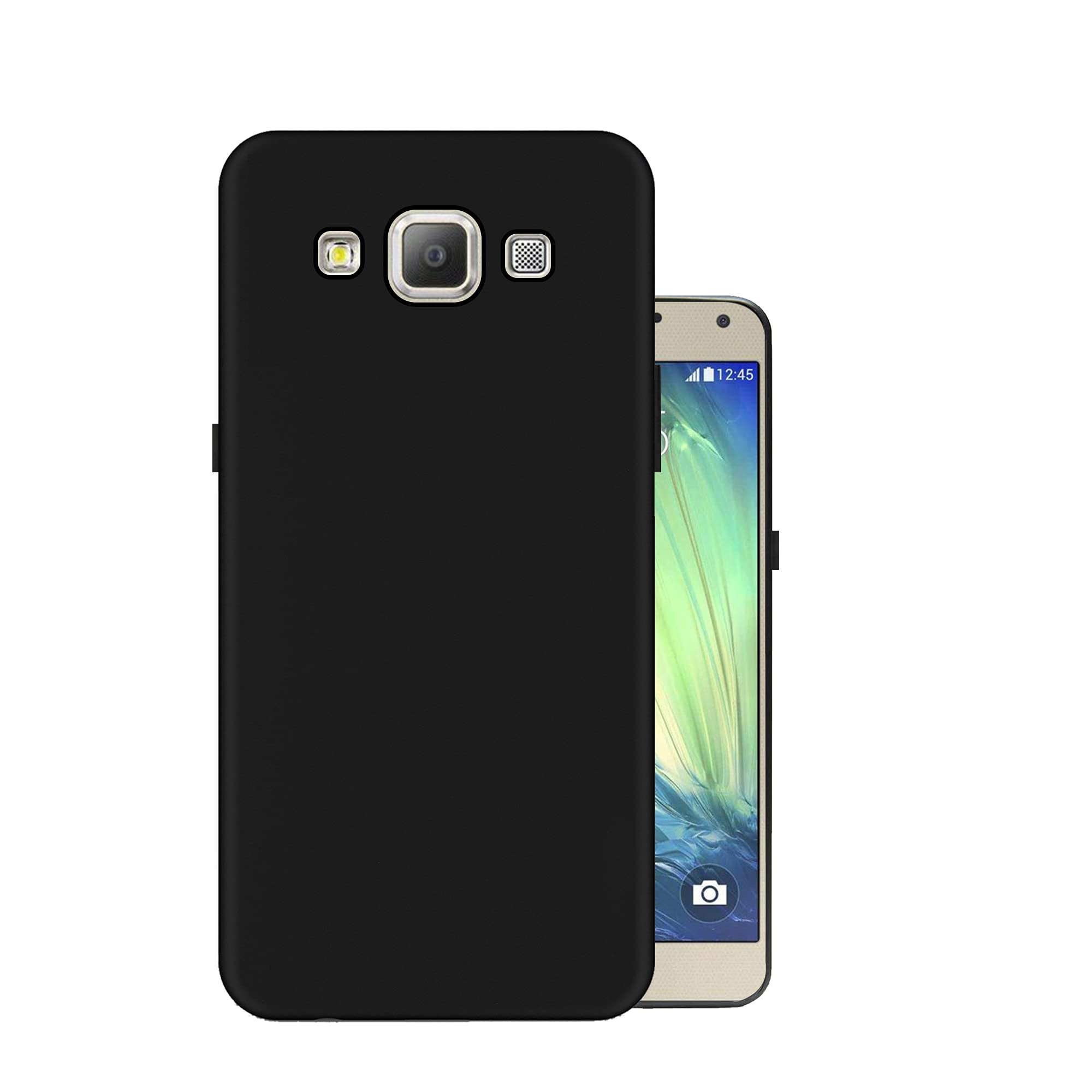 HELLO ZONE Exclusive Matte Finish Soft Back Case Cover for Samsung Galaxy A7 2015 - Black (B0811FW7GV) Amazon Price History, Amazon Price Tracker