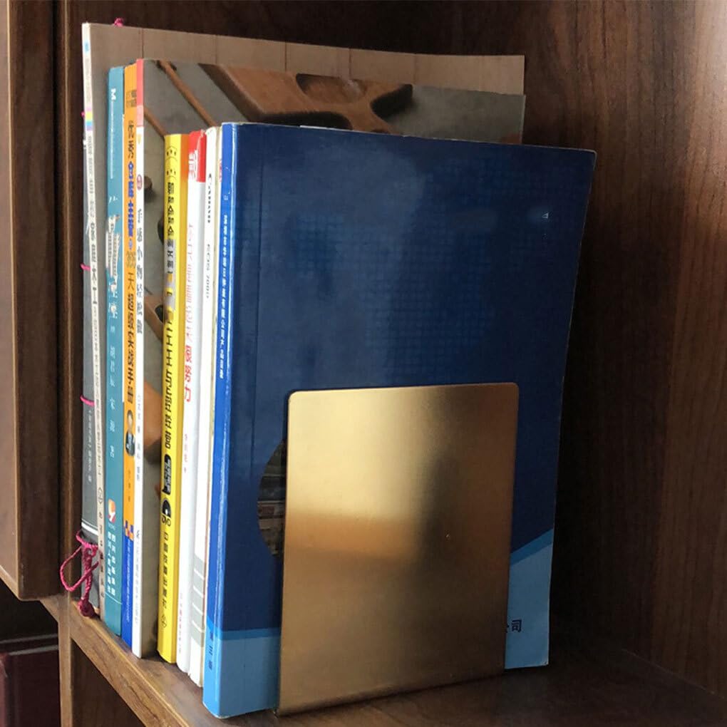 2 Stück/Set praktische und stilvolle Buchstützen – sichere und universelle, einzigartige und langlebige Buchstützen aus Messing, Kupfer