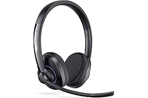 Wireless Computer Headphones with Microphone