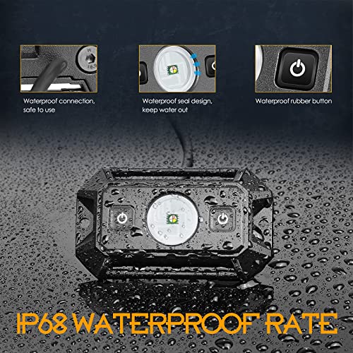 Nirider Utv Dome Light With Switch Roll Bar Mount Led Light Utility Roll Cage Light Courtesy Light Map Universal Interior Light Bar For Utv Atv Polaris Rzr Can Am Truck Car Offroad - White Rgb Strobe #TOP3