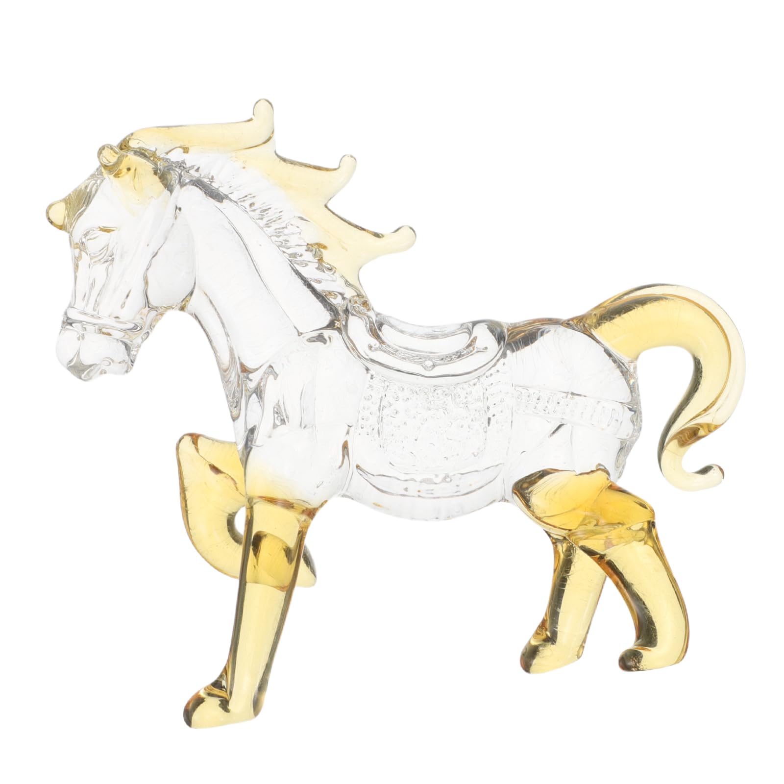 Small Crystal Horse Sculpture Feng Shui Zodiac Animal Figurine for Office Desk Decoration and Home Décor Accent 2026 Year of The Horse