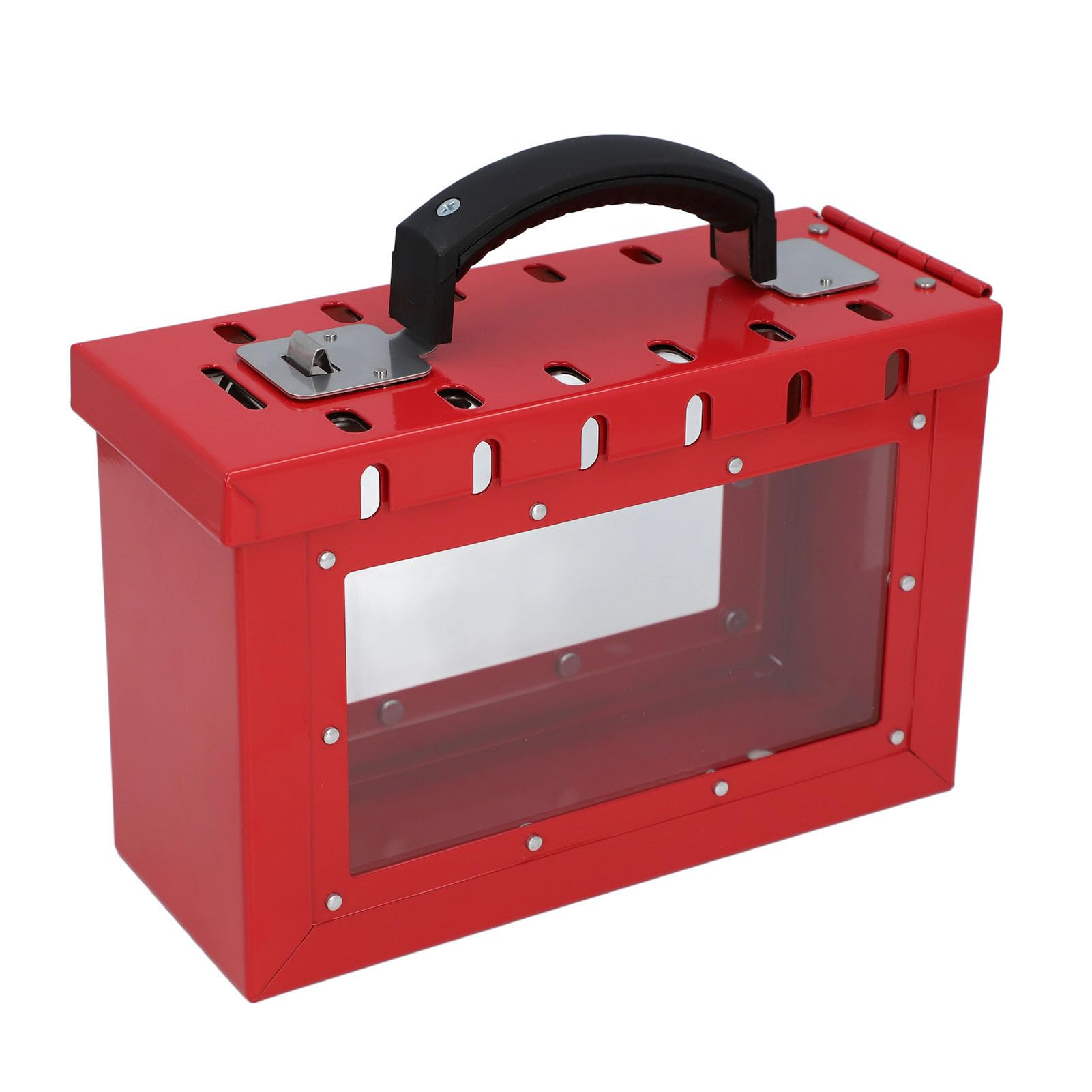 Cassetta di Sicurezza per Gruppi di Lockout Tagout, Cassetta per Lucchetti per Gruppi di Sicurezza Cassetta di Sicurezza Portatile Trasparente per Lockout Tagout con Maniglia