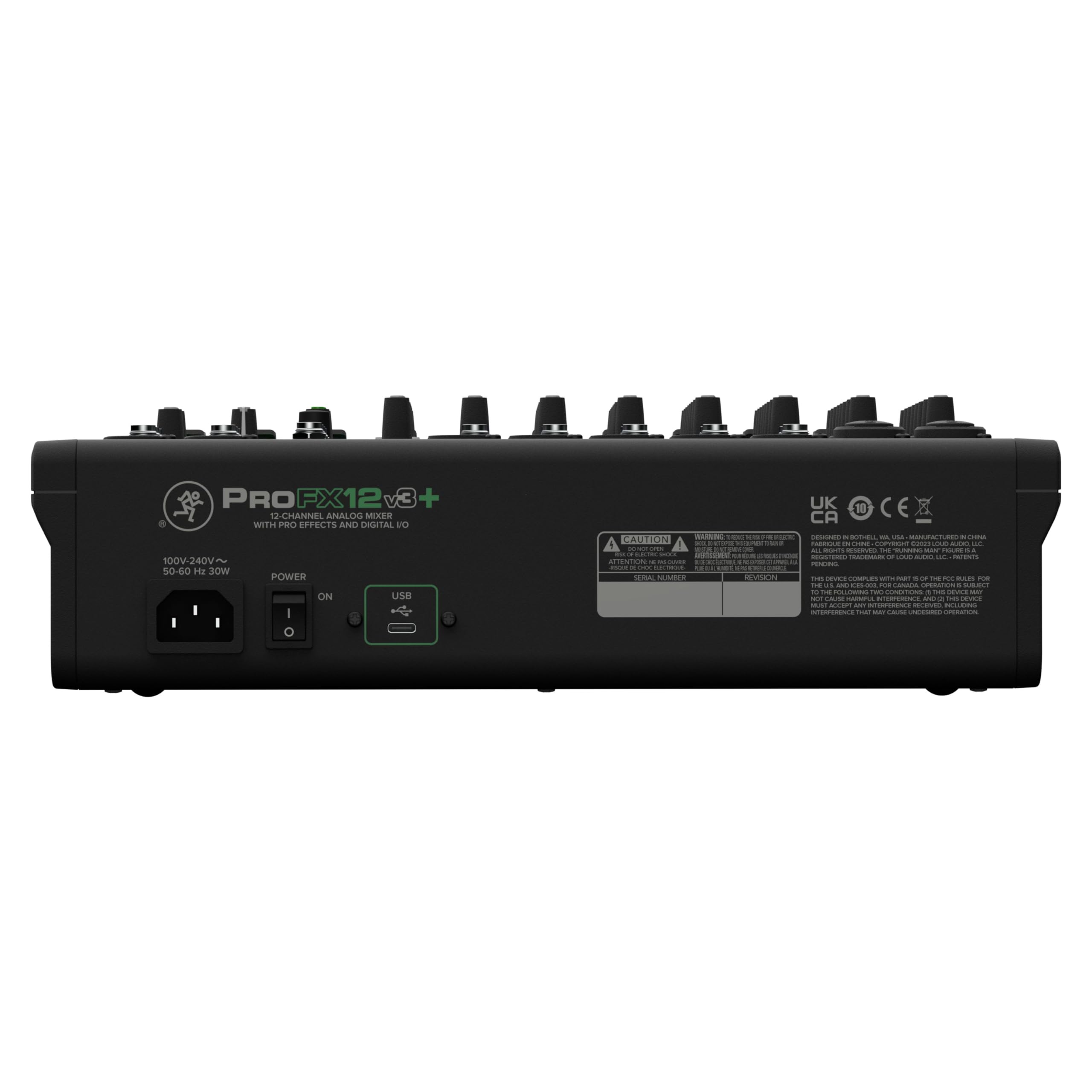 MACKIE Profx12V3+ Mixer Analogico a 12 Canali con Effetti Avanzati, Modalità di Registrazione USB e Bluetooth