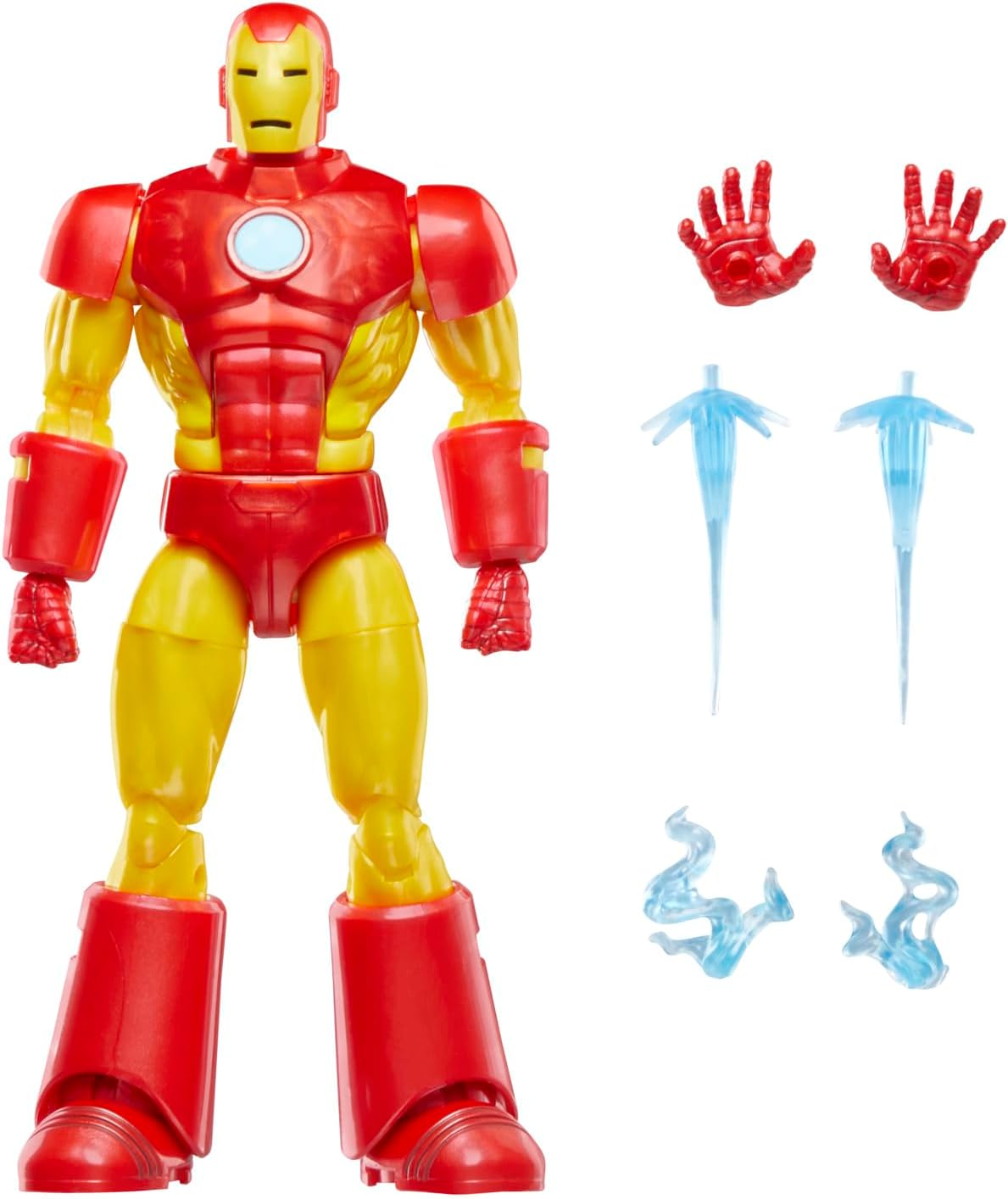 Hasbro Marvel Comics Iron Man (Model 09), Iron Man Comics Collectible 6" (15cm) Size Action Figure, Retro Design Blister Package F9028 Authentic