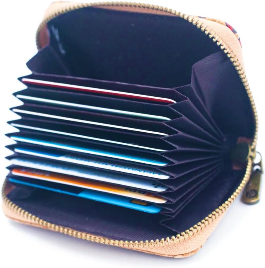 Portuguese Tiles Cork Wallet Set for Women's - Gift Box Duo - Made in Portugal (HY-037-G)