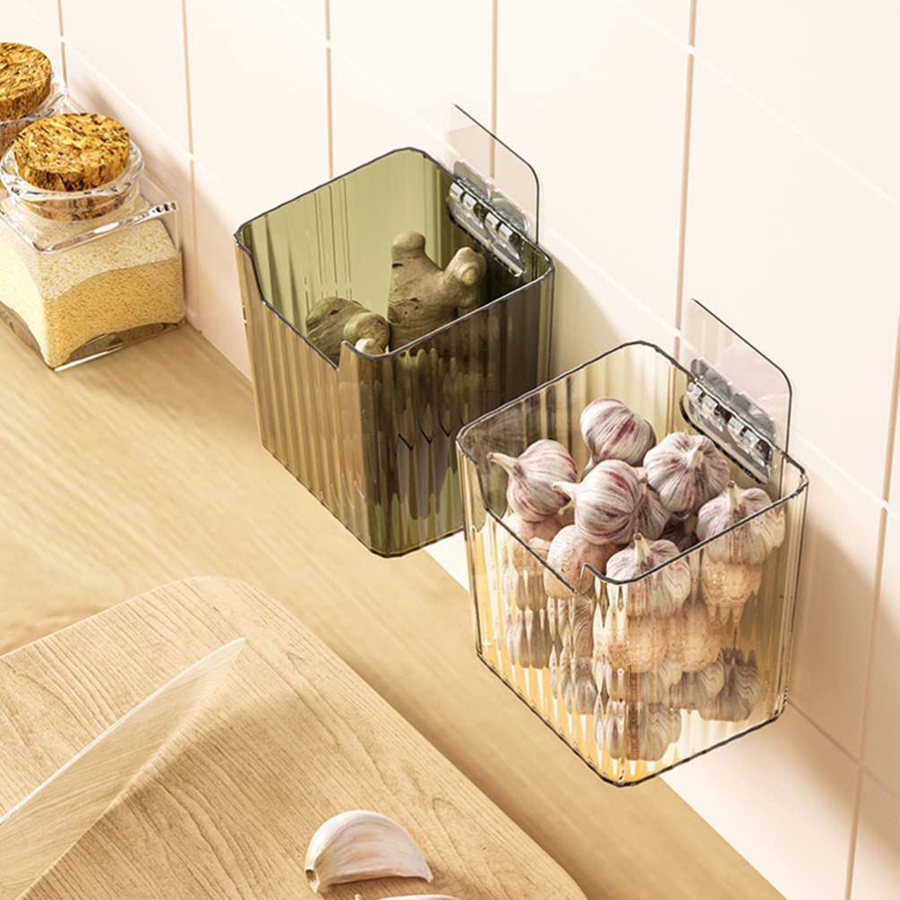 Cabilock Wall-Mounted Storage Holder Adhesive Cosmetics Holder Bedside Organizer