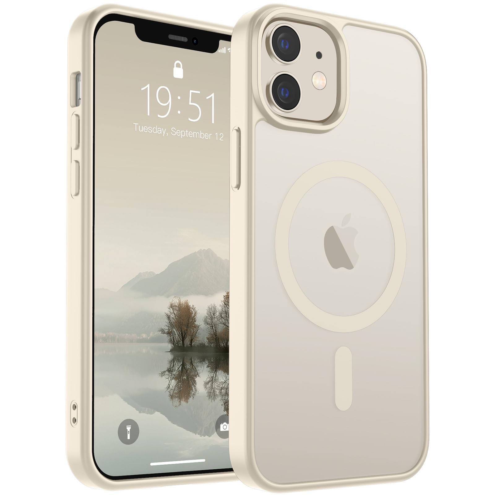 iPhone12 ホワイト + MagSafeケース Amazon.com: SUPFINE Magnetic for iPhone 12 Case/iPhone 12
