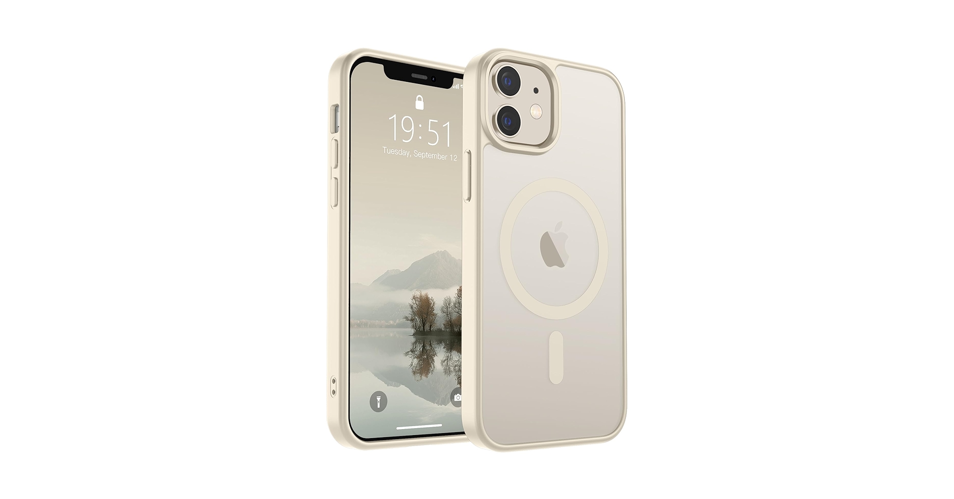 iPhone12 ホワイト + MagSafeケース Amazon.com: SUPFINE Magnetic for iPhone 12 Case/iPhone 12