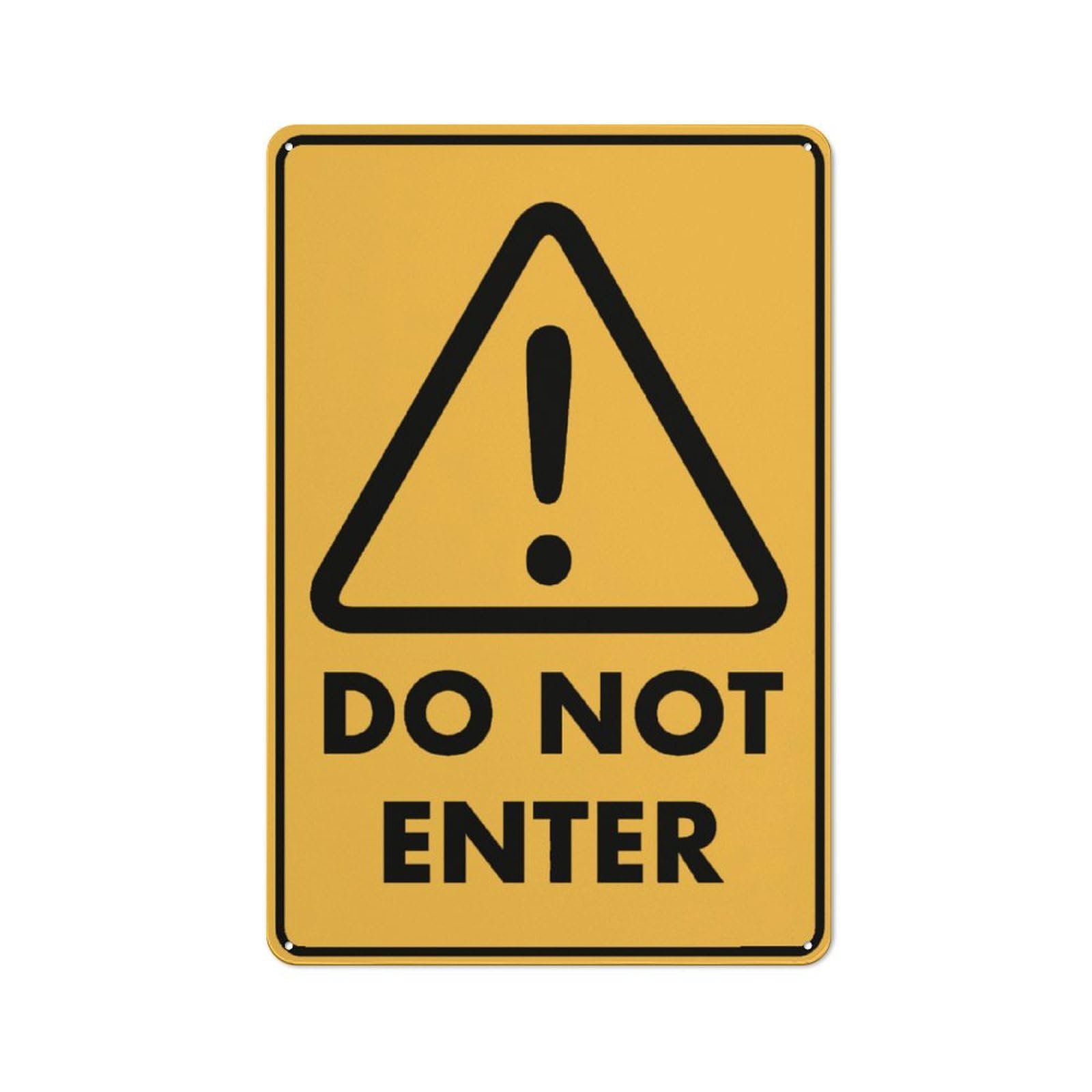 Caution Do Not Enter Sign Outdoor Signs Aluminum 12X8 Inch Uv Ink Printed For House And Business