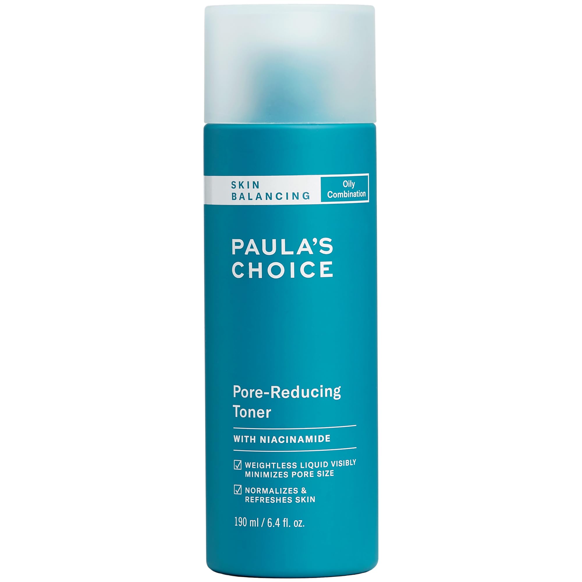 Paula's Choice SKIN BALANCING Tónico Facial - Tónico Ligero Que Reduce la Grasa & Combate las Imperfecciones, los Puntos Negros y los Poros - con Niacinamida - Pieles Mixtas a Grasas - 190 ml