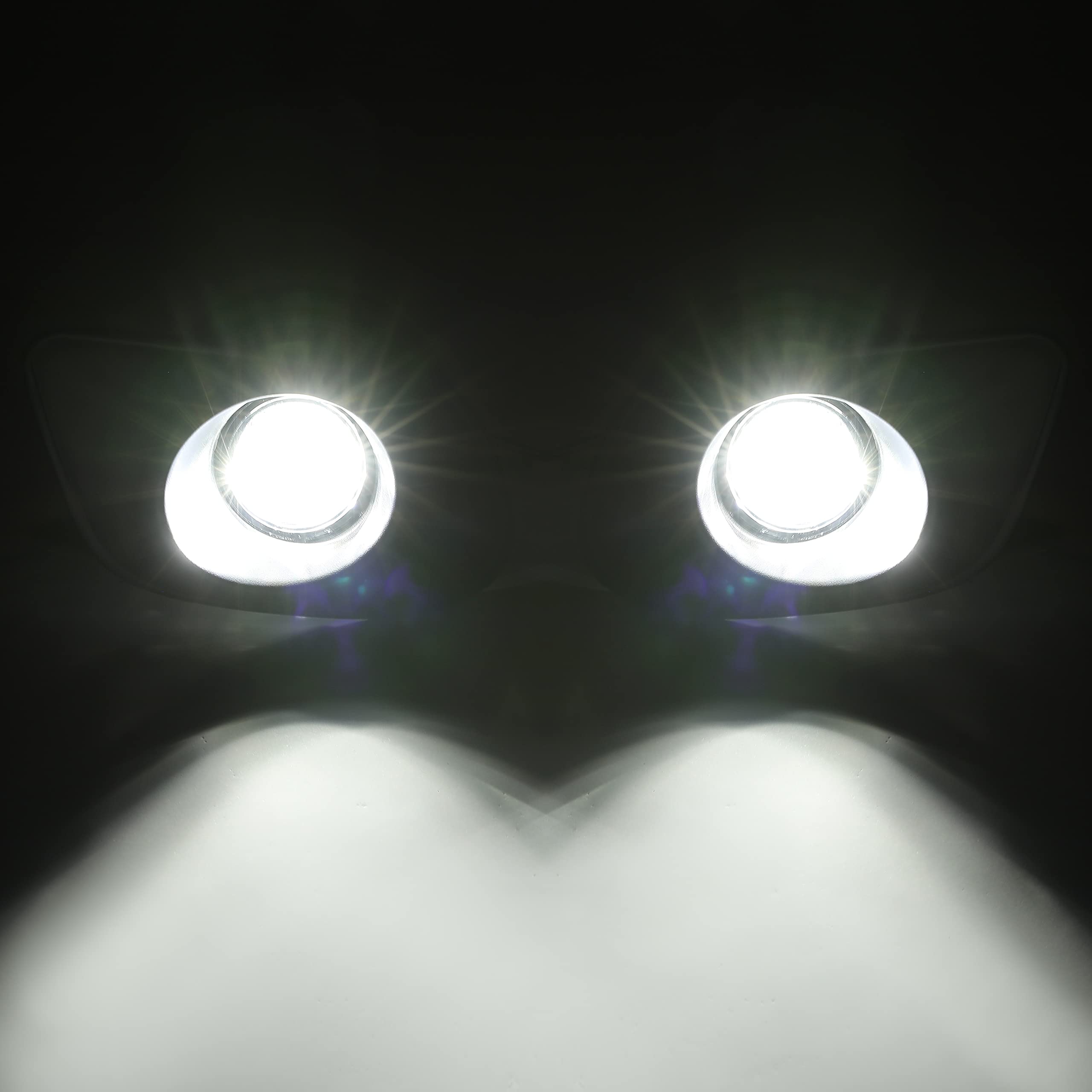 Amazon.com: KUAFU LED Fog Light Kit Compatible with 2015-2023 Dodge Charger  SRT Hellcat Replacement for 68280429AA 68280428AA 68228884AC Fog Lamp Set  w/Bezel Wires Harness : Automotive