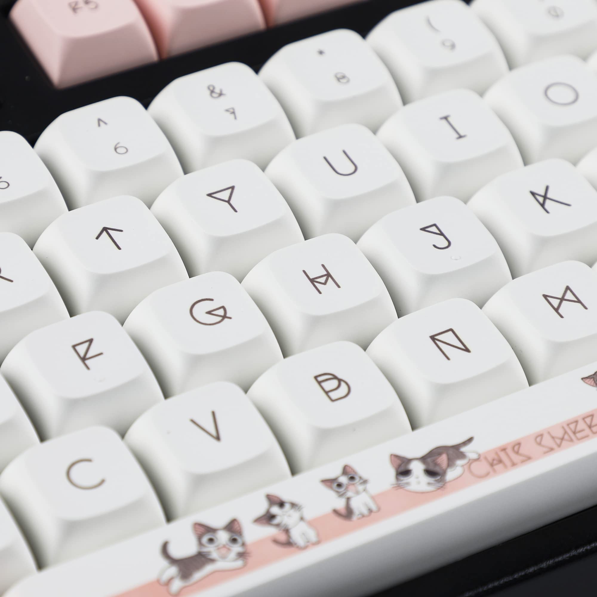 Amazon | YMDK ZDA プロファイル 136 キー チス 猫 5面 染色 昇華型