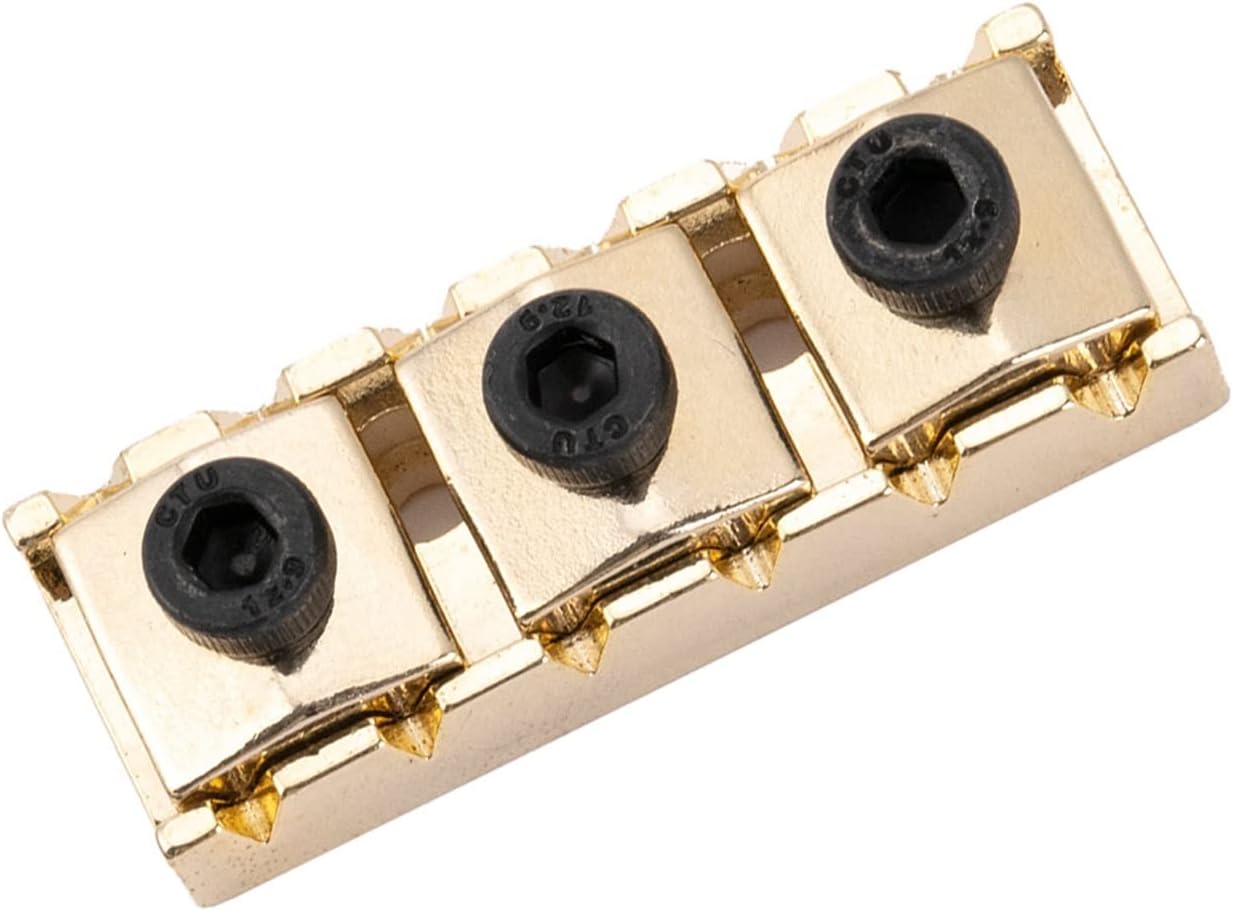 Amazon.com - Gold 43mm Steel Guitar R3 Locking Nut String Lock for ...