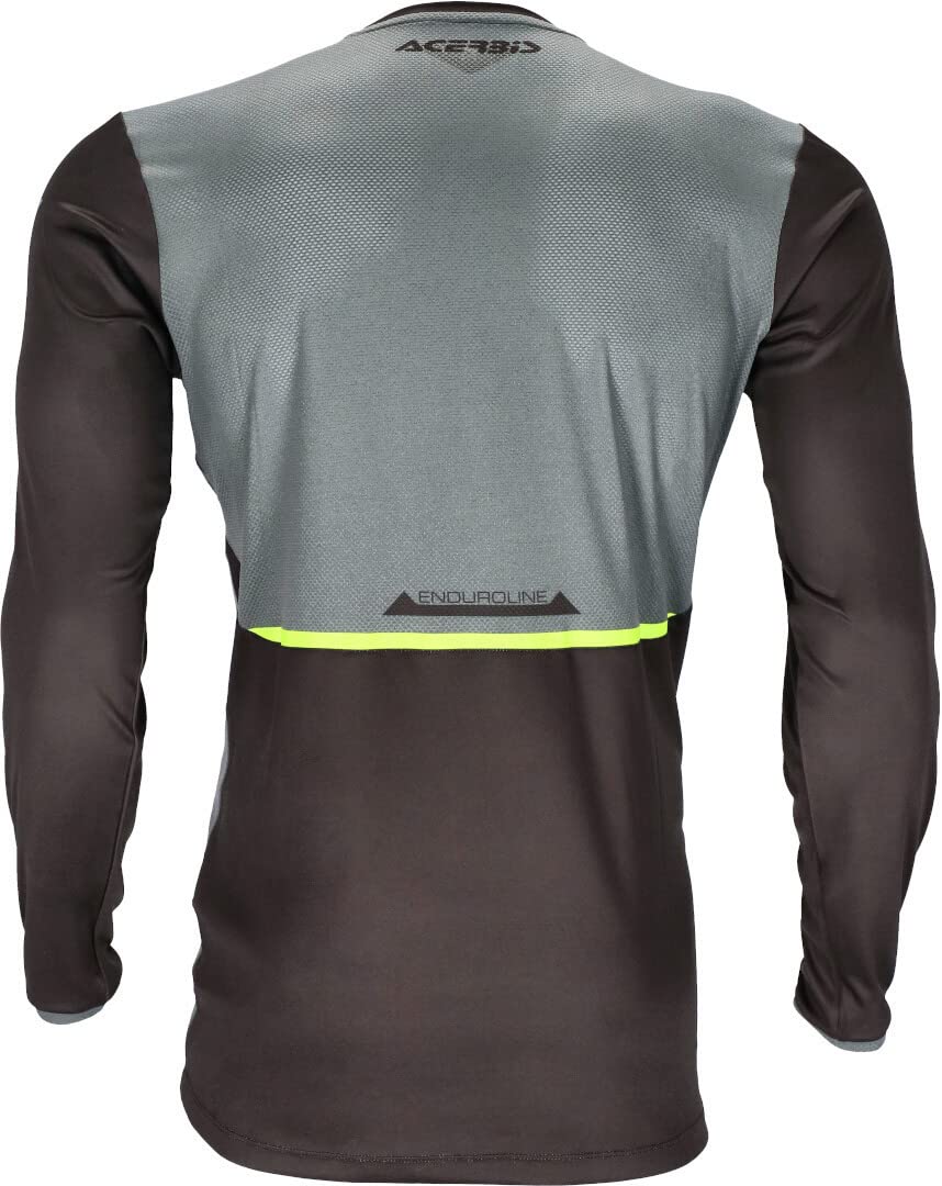 Acerbis X-Duro Maglia Motocross, Nero/Giallo, 3XL