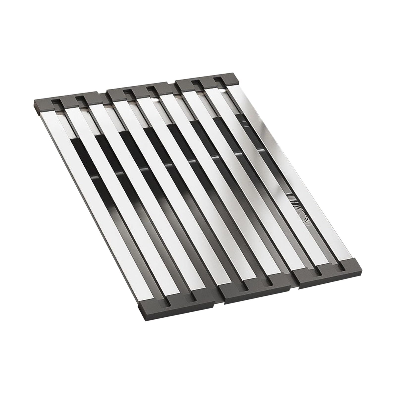 CAZSTYK Multipurpose Stainless Steel Dishes Rack Expandable Kitchen Sink Dishes Rack for Drying Organizing and Food Preparation Multipurpose Drainer