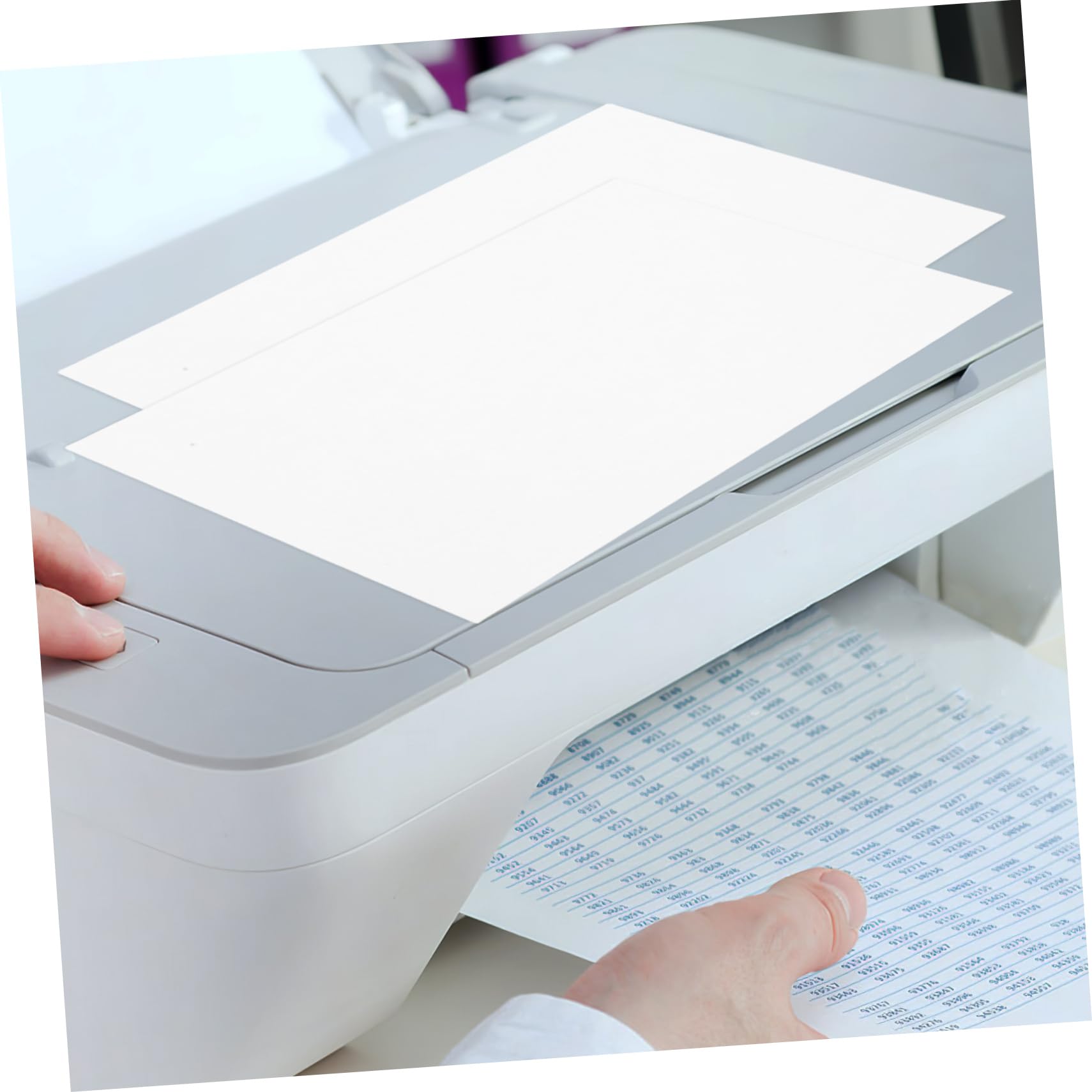 Angoily 500pièces Lot De Papier Blanc Papier Pour Imprimante Et Photocopie Multi-usages Fournitures De Bureau
