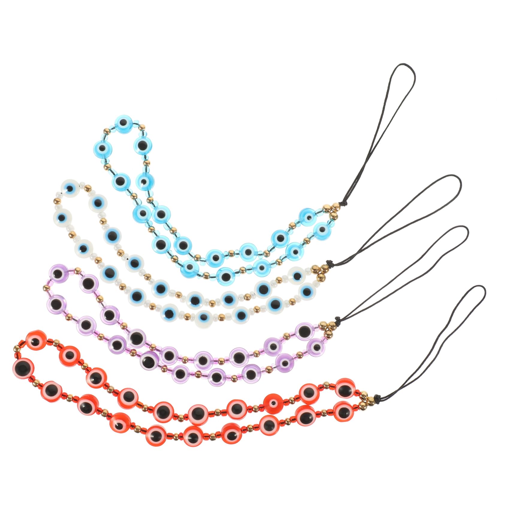 DOITOOL Teufelsauge Perlen Handy Lanyard Handykette Handyanhänger Reize Lanyard-handgelenk Handy Kettenhalter Telefon Lanyard Handgelenk Handgelenkstütze Ring Harz