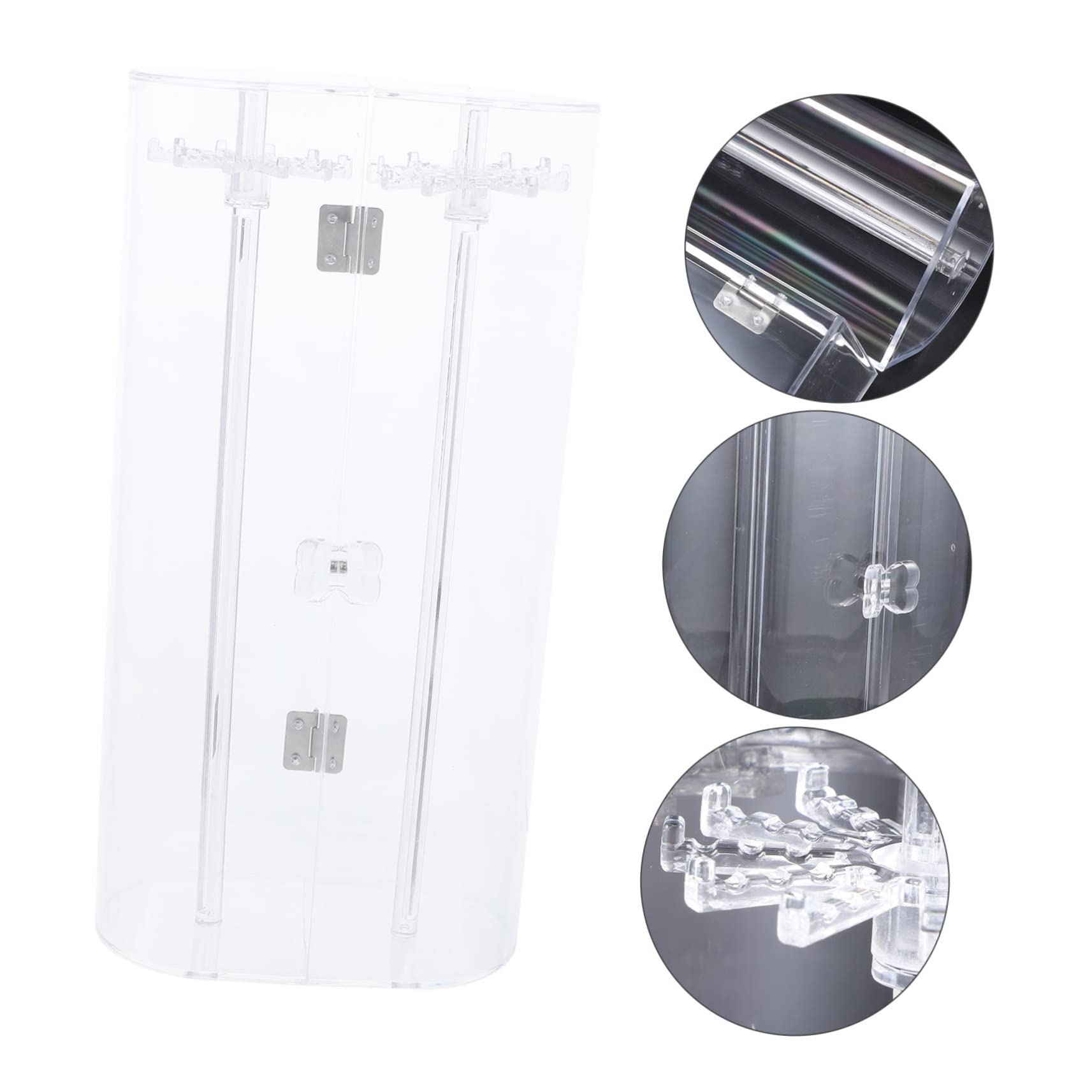 Schmuckständer aus Acryl Transparenter Armbandständer zum Aufhängen Schmuckregal mit Drehbarem Haken für Anhänger und Armbänder