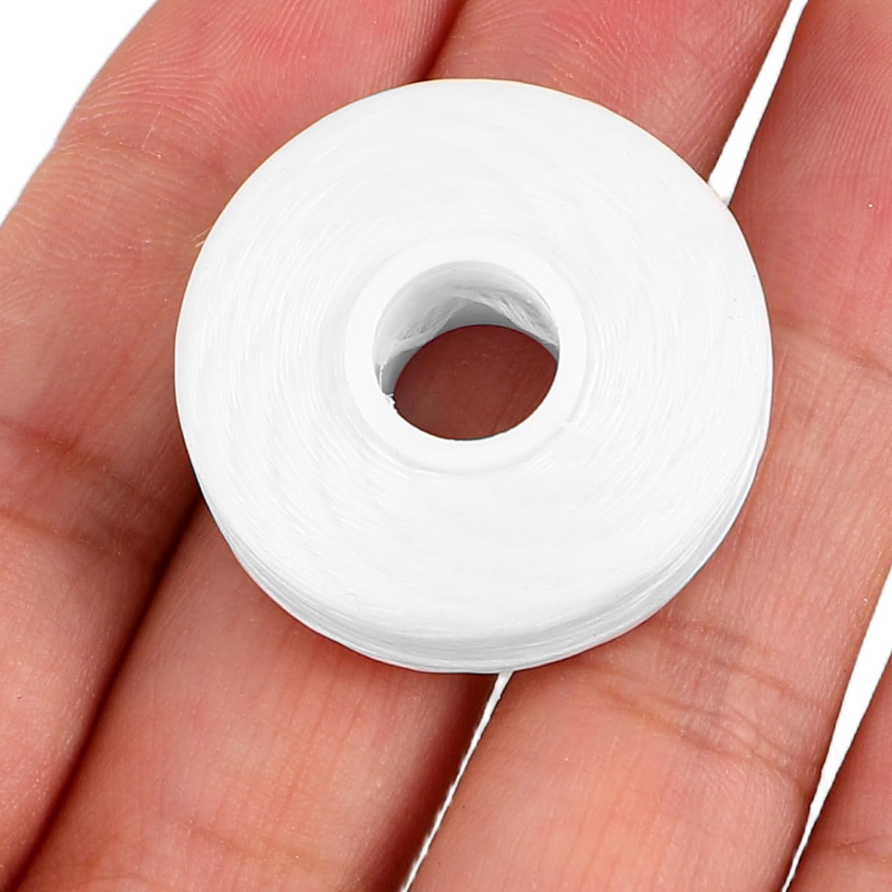 Cabilock 10Pcs Dental Floss Core Refill 50M Polyester Thread Spool Reusable Tooth Flosser Replacement for Oral Care, Braces & Sensitive Gums | Unflavored Bulk String