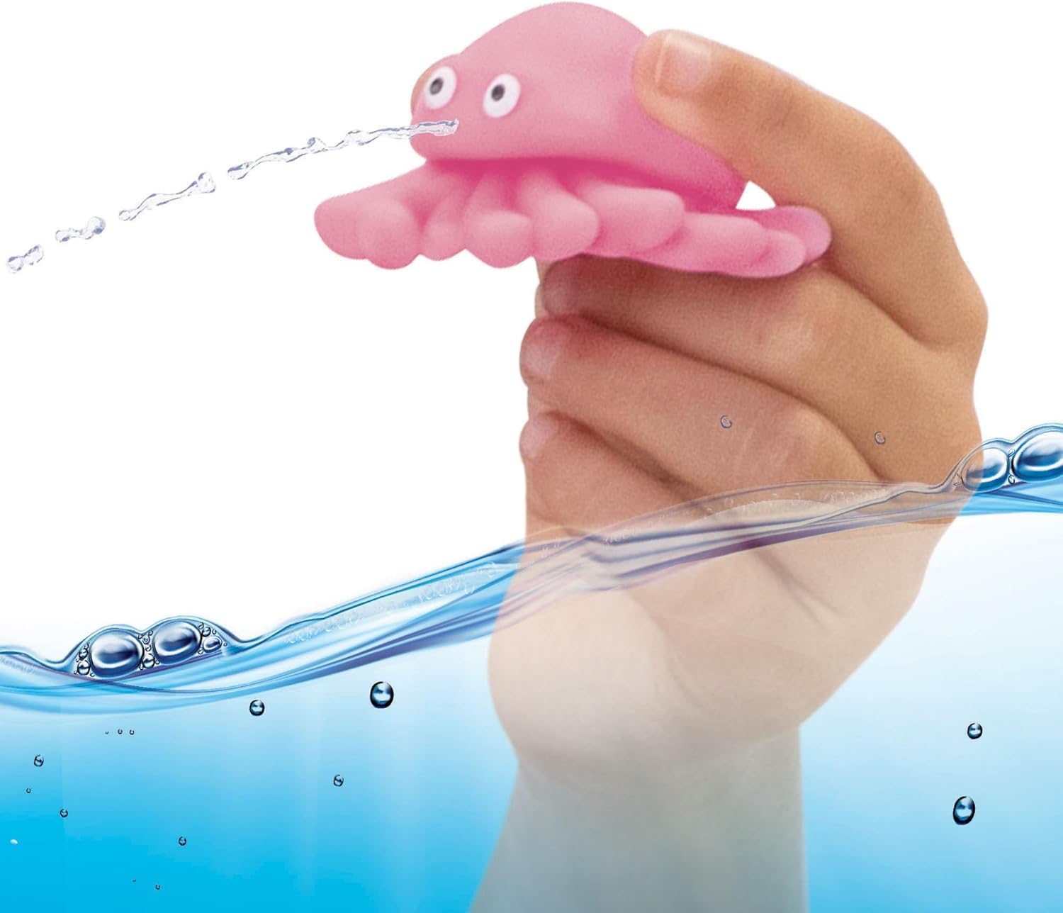 Bambola Ariel Principessa Disney per il bagnetto, 30 cm / 12", Jakks Pacific, cambia colore ad attivazione d'acqua, include spruzzini d'acqua a forma di platessa e medusa, asciugamano Sebastian