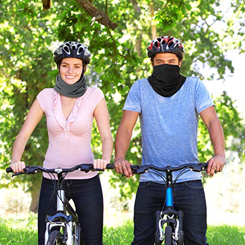 6 Pieces Summer Face Cover Uv Protection Neck Gaiter Scarf Sunscreen Breathable Bandana #TOP4