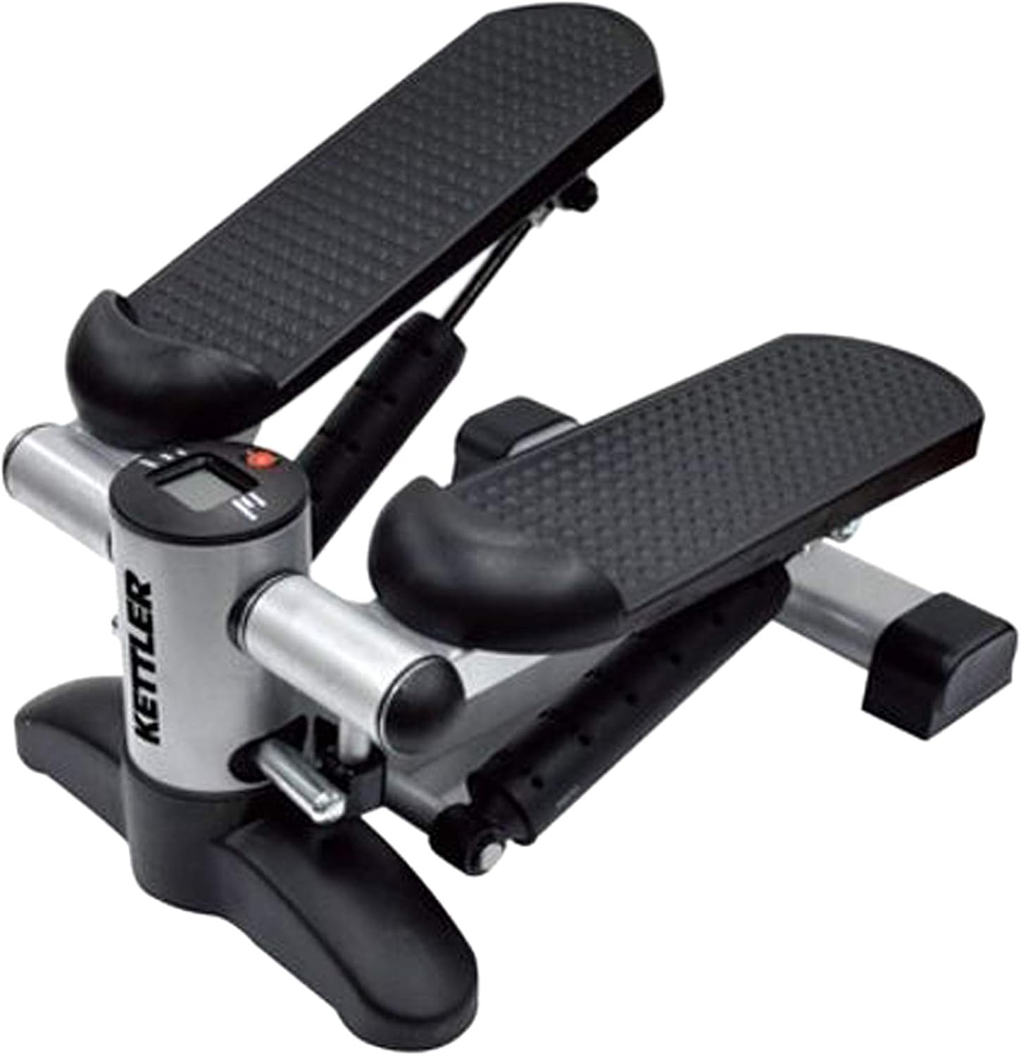 Kettler KTLR7873-750 Mini Stepper with silver frame, black foot pedals, and a digital display.