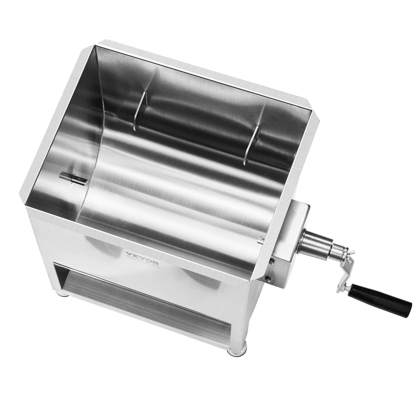 VEVOR manueller Fleischmischer 30 L Fleischverarbeitungsgerät (maximales Mischen von 20,4 kg Fleisch), Fleischmischer aus Edelstahl, Wurstmischer mit Untersetzungsgetriebe, Handmixer für Hackfleisch