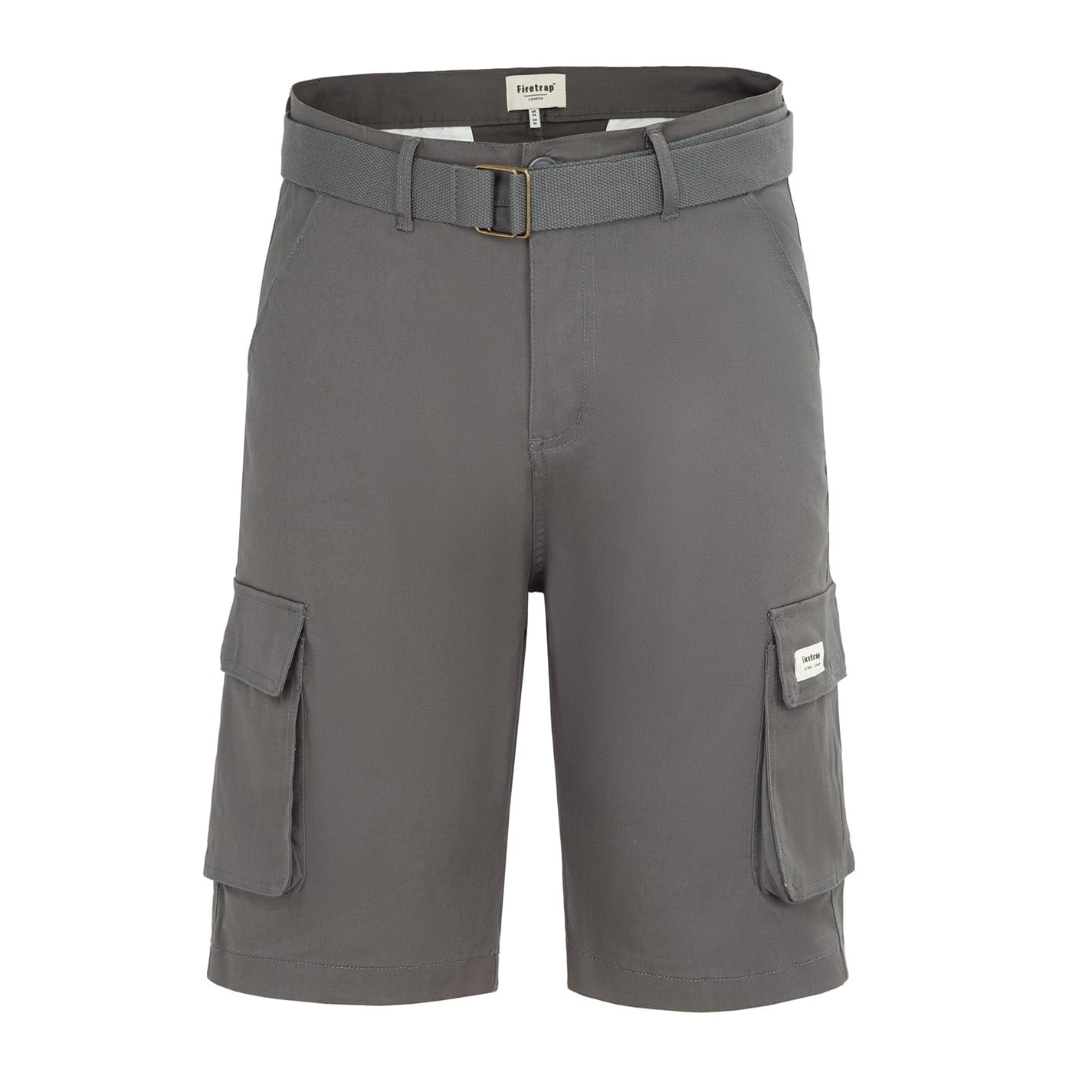 Firetrap Mens Cargo Shorts Grey 30W / 32L