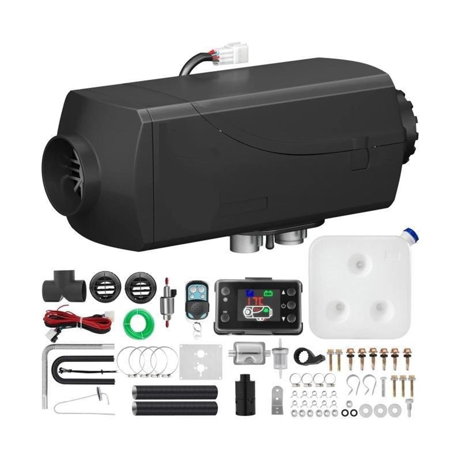 Calefactor de estacionamiento de 5 kW para Coche, 12 V, Aire, para autobús, Auto, Barco, yate, Autocaravana, Remolque, 5000 W, Aire, diésel.