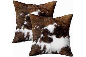 TOMWISH Hidden Zippered Pillowcase: Christmas Cowhide Charm for Your Home