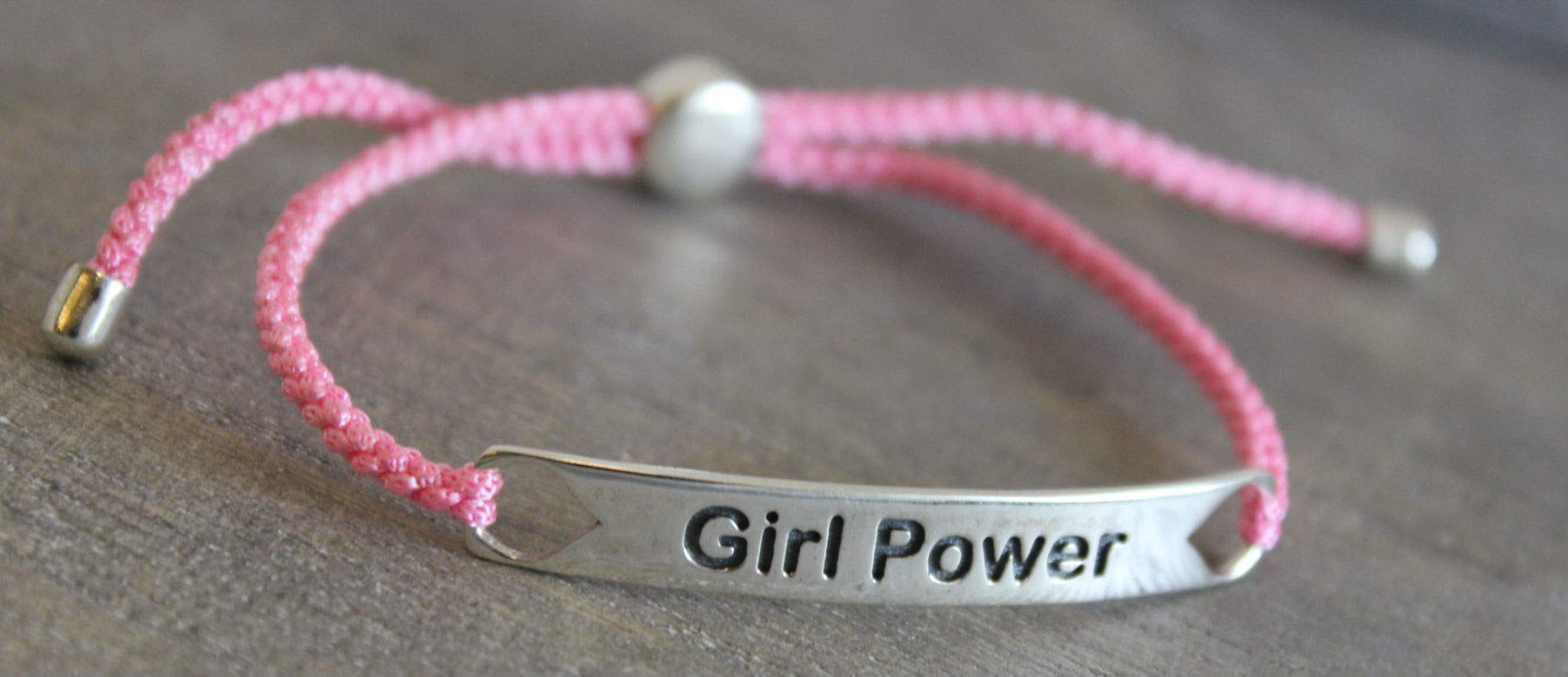 Empower Sterling Silber Armband in roter Kordel