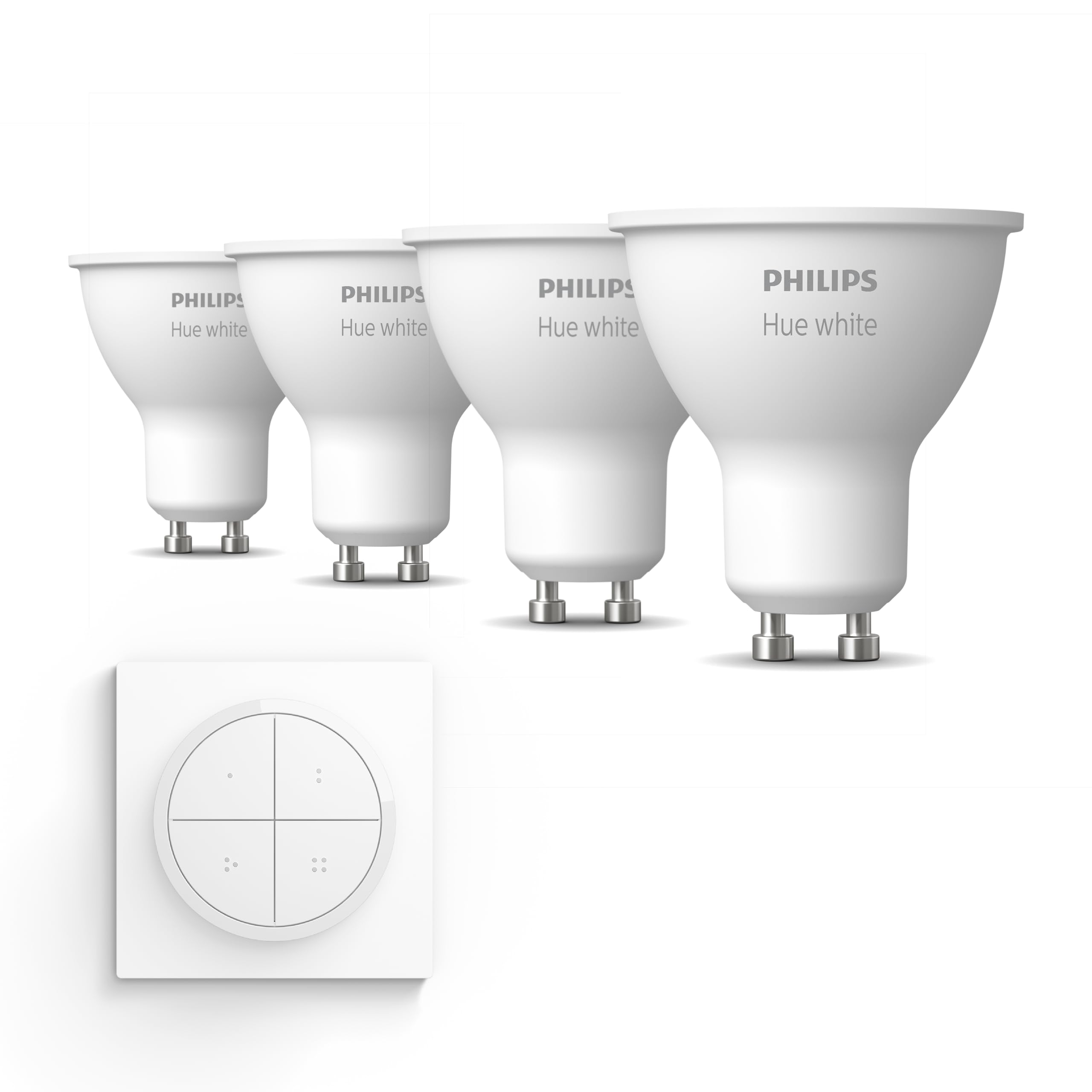 Philips Hue - GU10-4x Spots - Warmweiß Licht