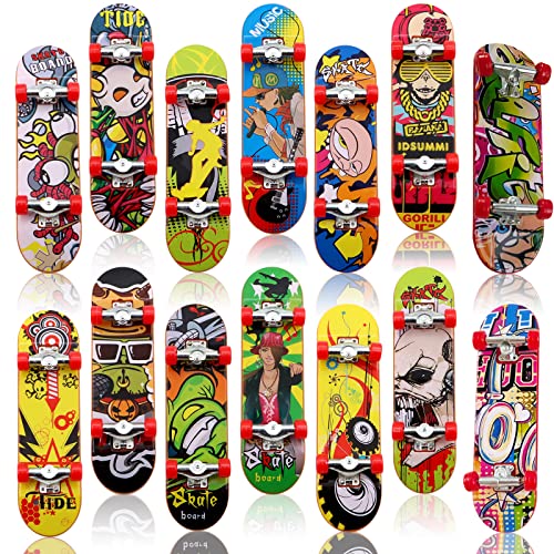 Scettar 14 Stück Finger Skateboard, Mini Finger Skateboard Fingerboard...