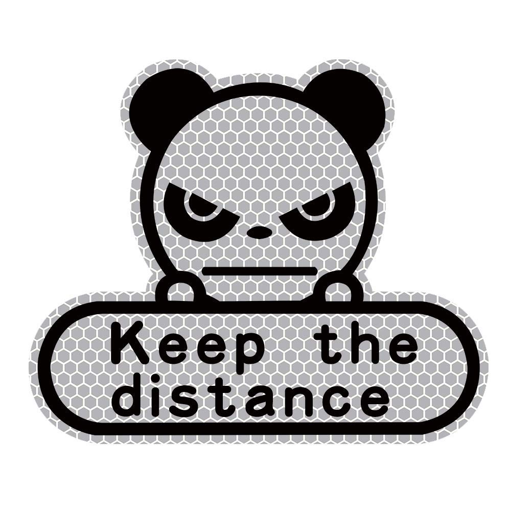 Reflective Diamond Stickers Keep Distance Reflective Stickers Tape Conspicuity Safety Caution Warning Sticker for Car Truck Trailer-White