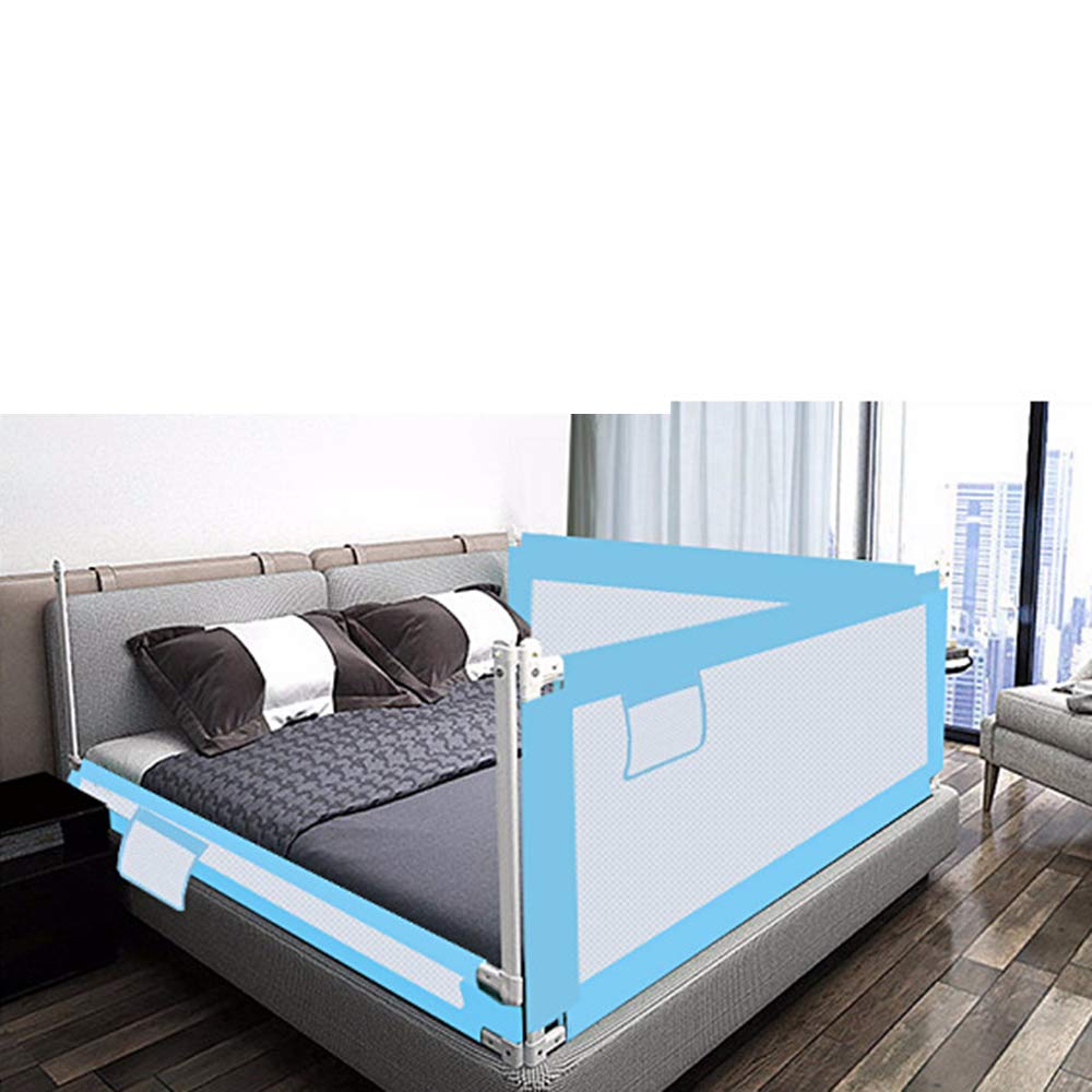 Barandilla de Seguridad para Cama de bebé, 1 Unidad, barandilla de Seguridad Vertical para Cama de bebé, Lavable, para niños pequeños, Camas Individuales y Camas matrimoniales, azu
