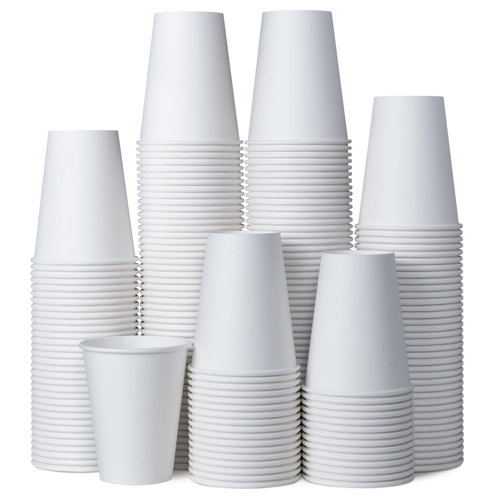 Tasses à café jetables carton 355 ml gobelets blancs boissons chaudes froides MATICAN x200