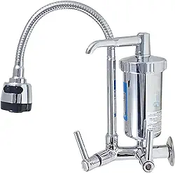 Torneira Gourmet de Cozinha com Filtro Inox Flexível Multidirecional e Arejador Dupla Função – Certificado Inmetro