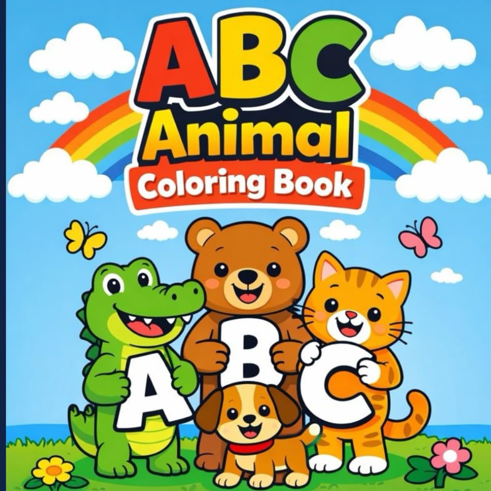 ABC Animal Coloring Book for Kids: Fun and Easy Alphabet Coloring for Kids Ages 3–7