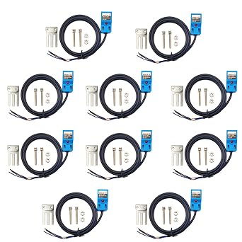 SN04-N Inductive Proximity Sensor Normally Open Detection Approach Switch NPN NO with SN Bracket (10 Pack)
