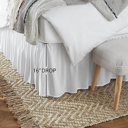 Amazonbasicslightweightruffledbedskirtclassicstylesoftandstylish100microfiberwith16dropqueenbrightwhitesolid  Urban Country Home Decor Amazon basics lightweight ruffled bed skirt classic style soft and stylish 100 microfiber with 16 drop queen bright white solid  urban country home decor