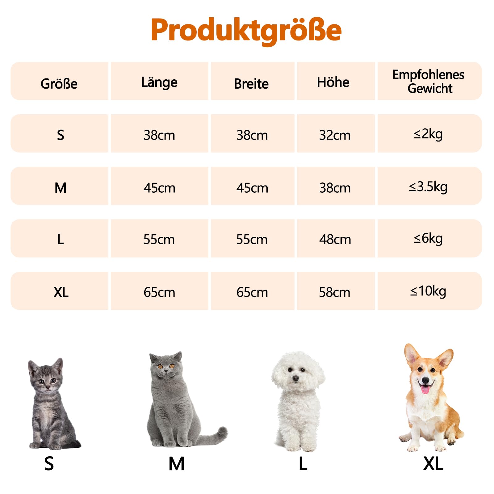 Galatée Katzenhöhlenbett, Süßes Katzenhaus-Hundeiglu Mit Abnehmbarem Kissen, Bequemes Dreieckiges Haustier-Tipi, Warmes Haustiernest Für Verbesserten Schlaf(XL, Braun)