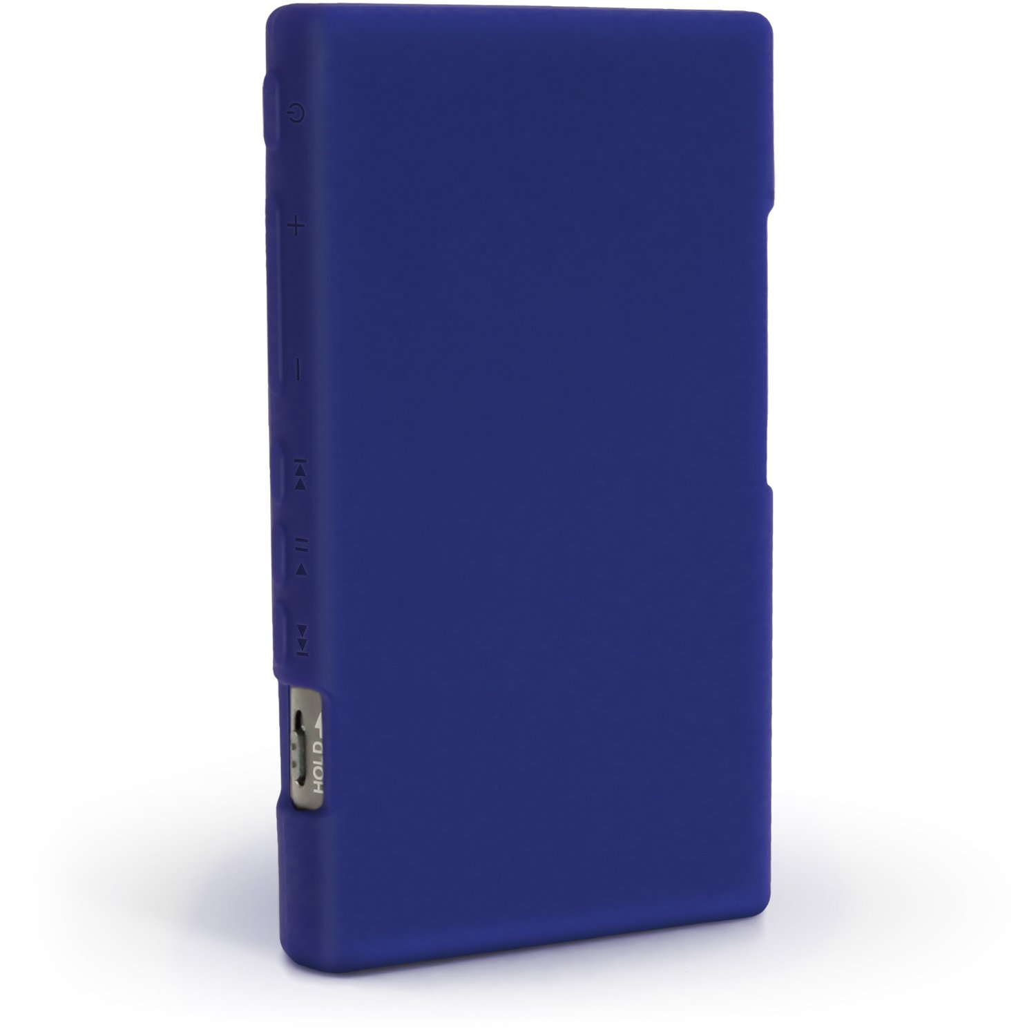 igadgitz Bleu Étui Housse Case Cover Silicone pour Sony Walkman NW-A35 NW-A40 NW-A45 MP3 Lecteur + Protecteur d'écran