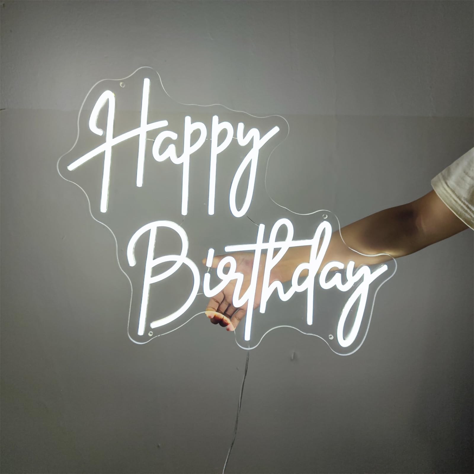 Amazon.co.jp: INSNEnN Happy Birthday ネオンサイン 壁装飾用 30×24.2