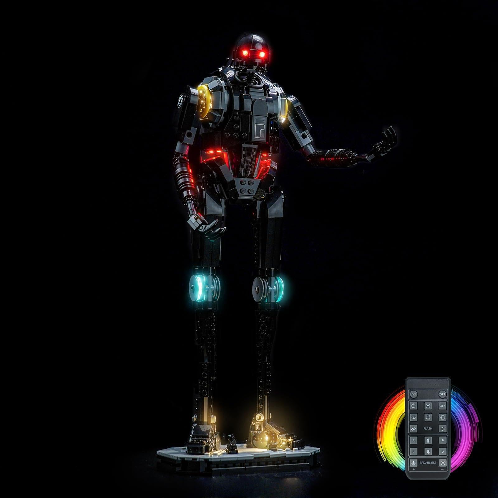 LocoLee Customized Version Led Light Set Compatible with Lego 76300 Arkham Asylum Led Decoration Lighting Kit Compatible with Lego 76300 Building Blocks Model,Only Lights Set,No Model