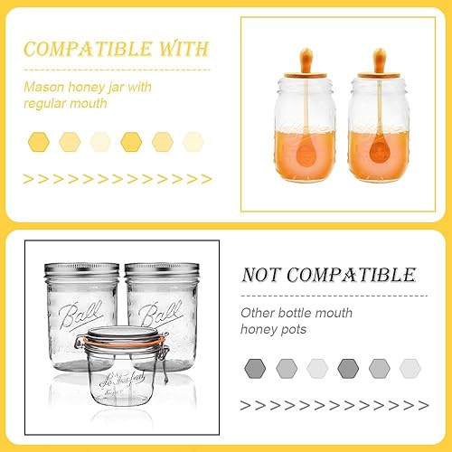 Miniatura 6 de Sun3drucker Tarro de madera para miel (2 cucharas de miel)