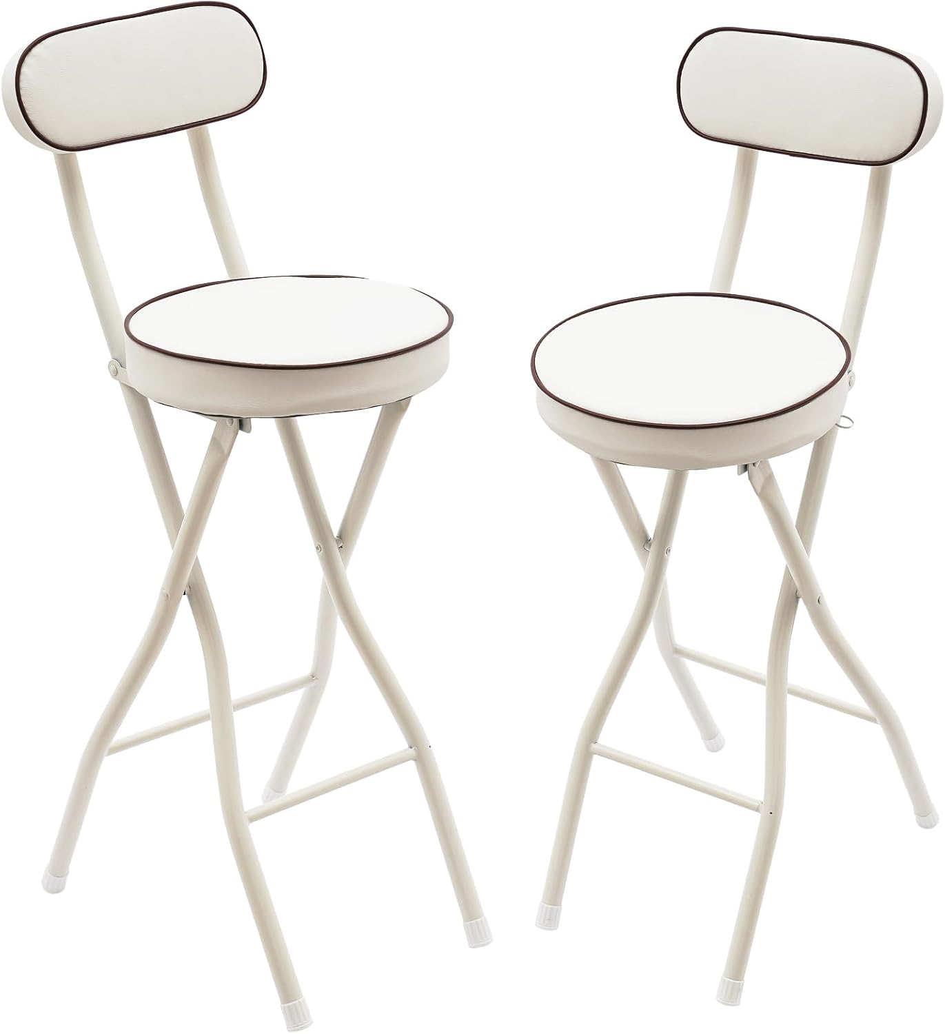 Folding Bar Stool with Back, Portable High Chair