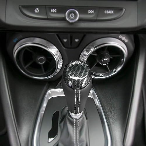 Miniatura 5 de CheroCar Para Camaro - Pomos de palanca de cambios de marchas para decoración de fibra de carbono para Chevrolet Camaro 2016-2025+, accesorios