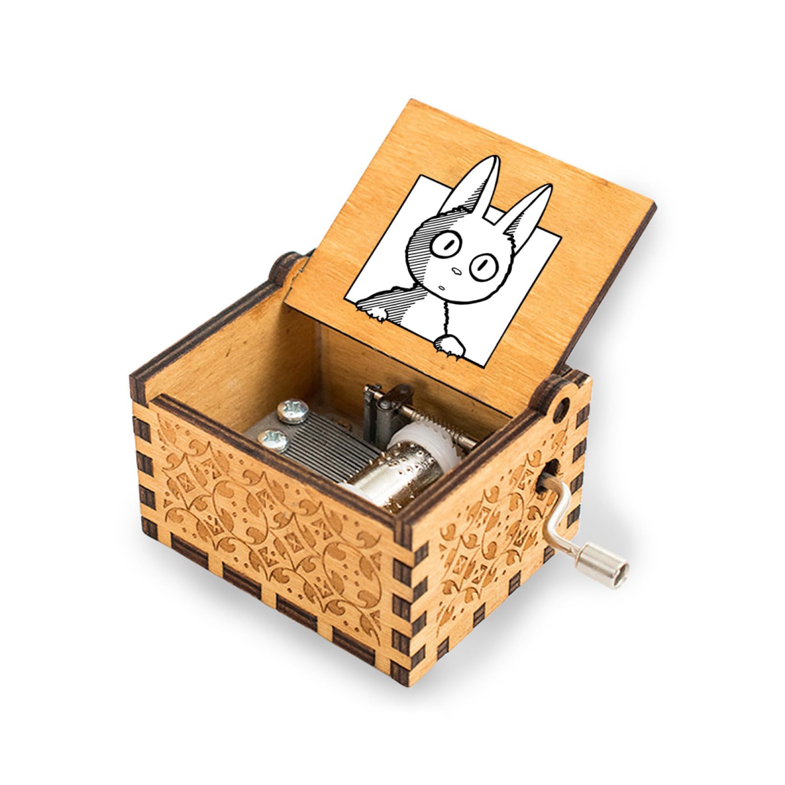 Amazon.co.jp: 木製 オルゴール 面白い ぼうっとしている 猫 ねこ